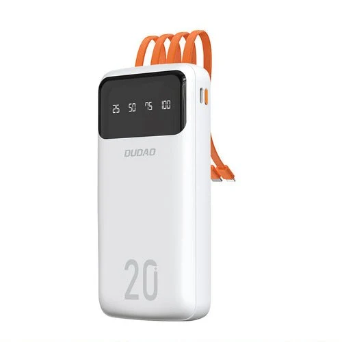 Baterie externă Dudao 20000 mAh, 3 cabluri integrate (K6Pro +).