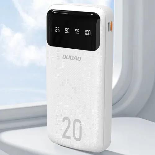 Baterie externă Dudao 20000 mAh, 3 cabluri integrate (K6Pro +).