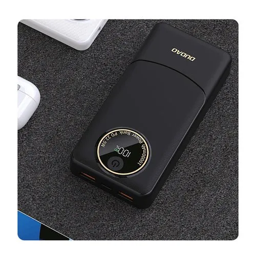 Baterie externă Dudao K12Pro 22,5W PD 20000mAh USB-/USB-C - Neagră