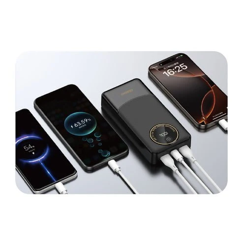 Baterie externă Dudao K12Pro 22,5W PD 20000mAh USB-/USB-C - Neagră