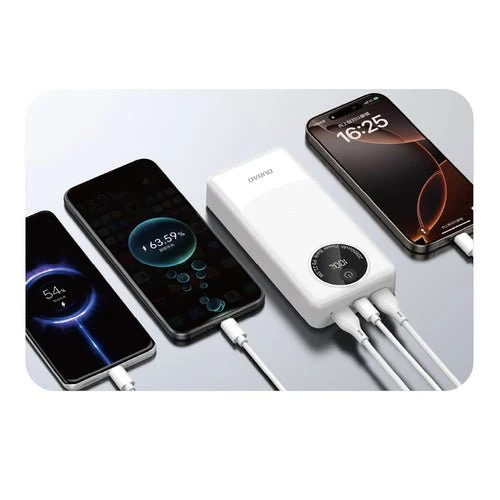 Baterie externă Dudao K12Pro 22,5W 20000mAh USB-, USB-C - albă