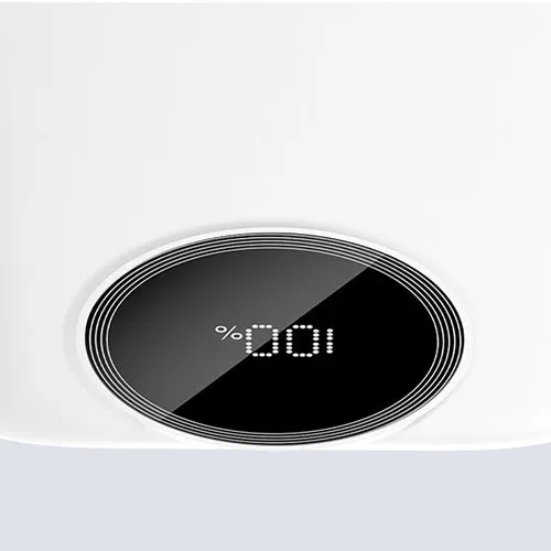 Baterie externă Dudao K13 10 000 mAh, cablu integrat - Albă