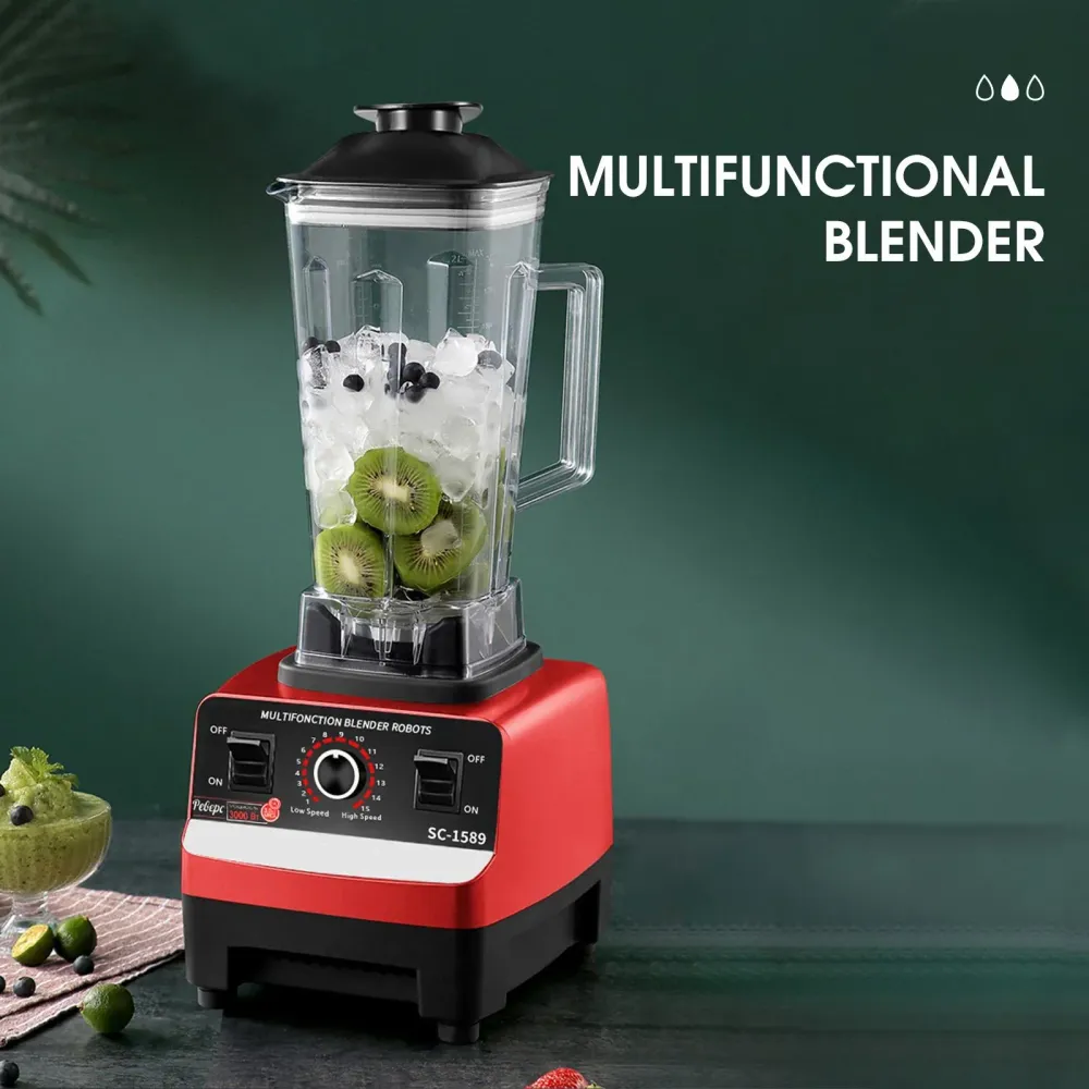Blender Profesional de bucatarie, 2.5L, motor din cupru, 15 viteze, 4500W