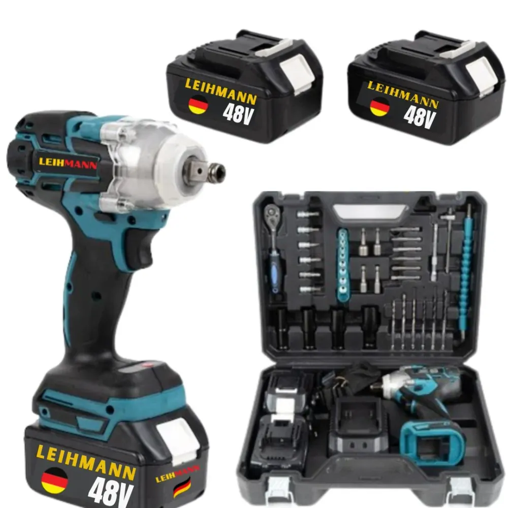 Bormasina / impact LEIHMANN 98VF cu 2 acumulatori si 40 accesorii