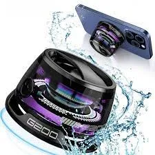 Boxă Bluetooth portabilă – IPX7 impermeabilă, magnetică, sunet 3D, RGB, TWS, neagră