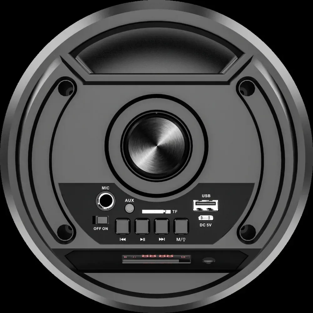 Boxă Portabilă ZQS4248 AT Performance, cu Bluetooth, RGB și Microfon – 4” Party Speaker