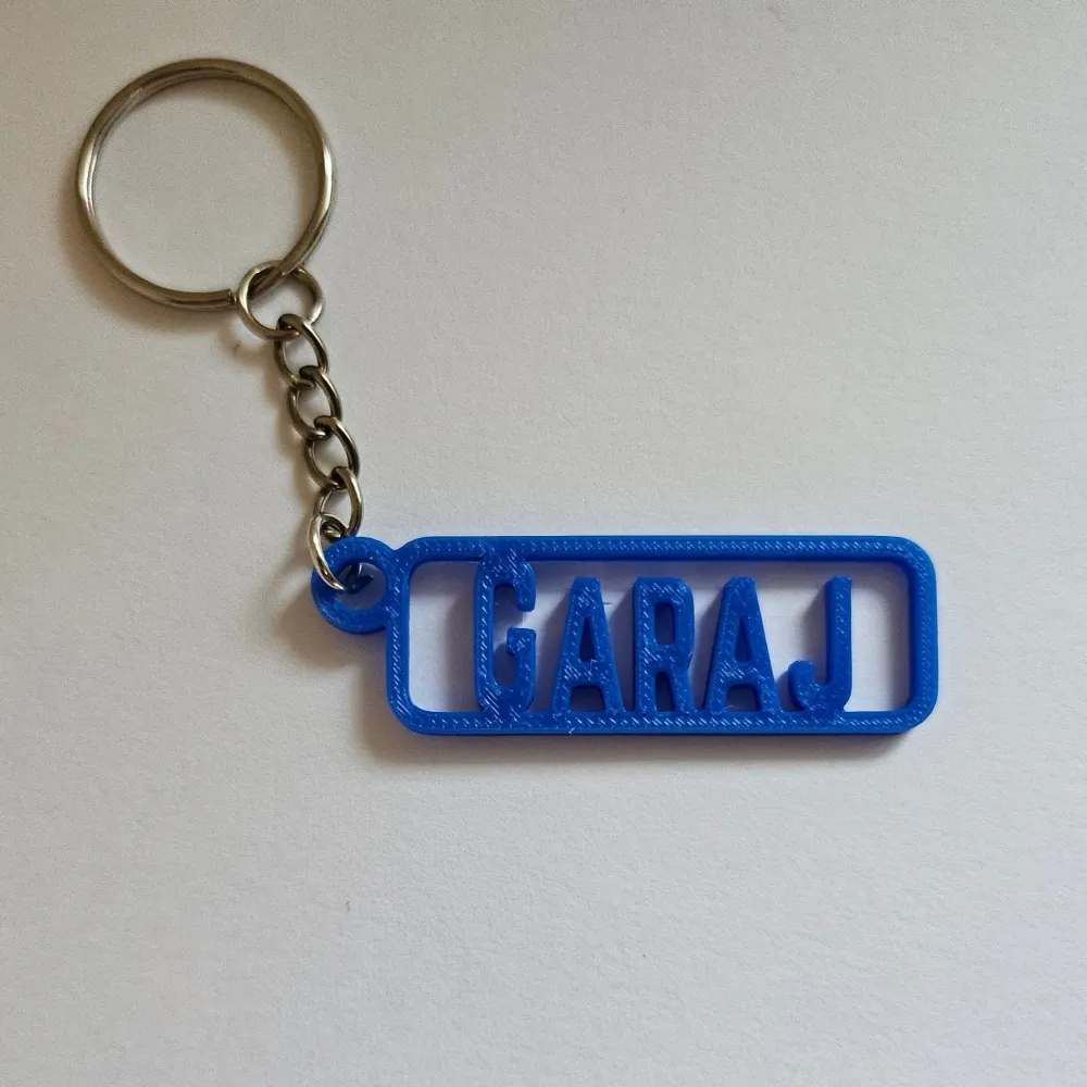 Breloc Personalizat cu Nume Încadrat 3D