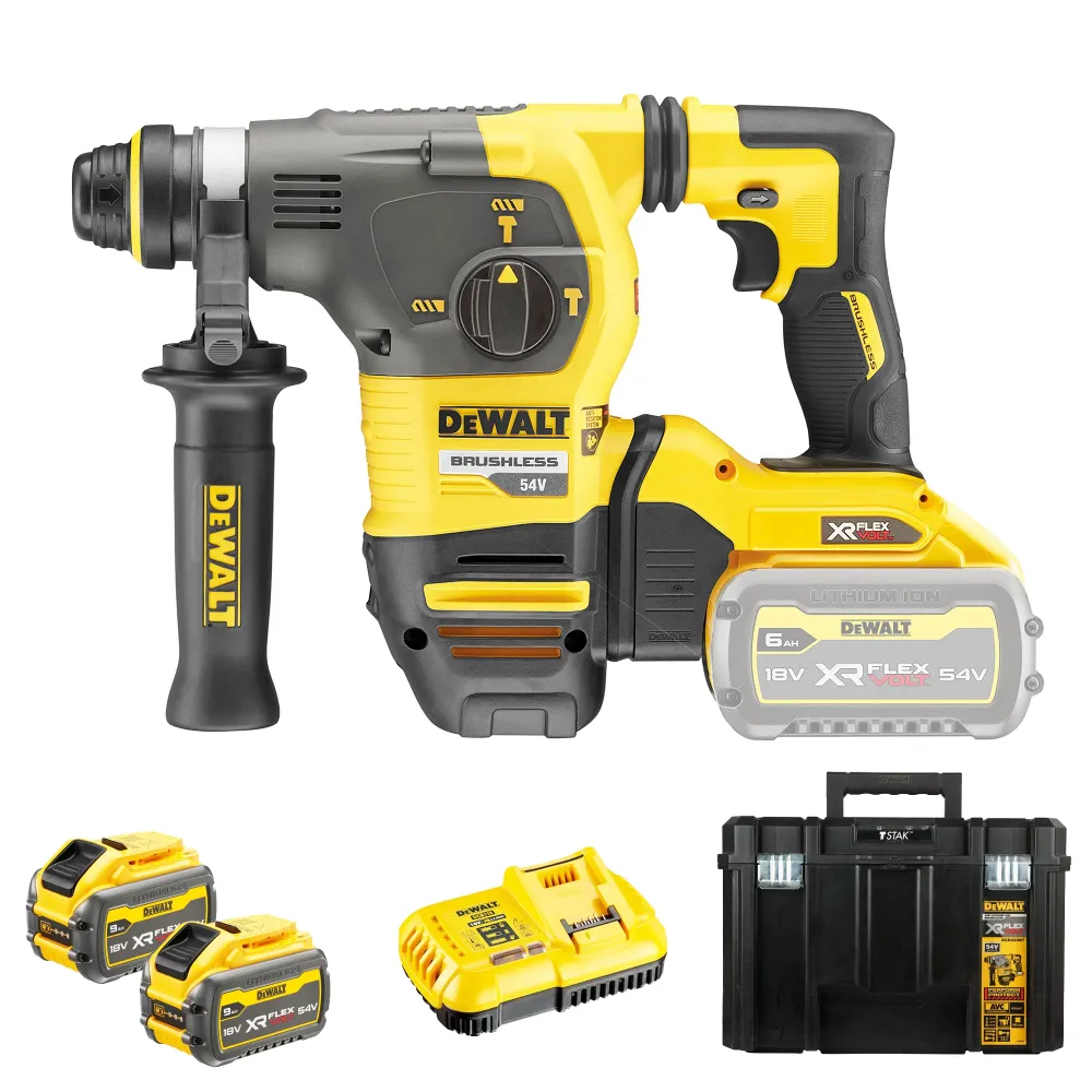 Burghiu cu ciocan Dewalt DCH333X2-QW 54V 9Ah