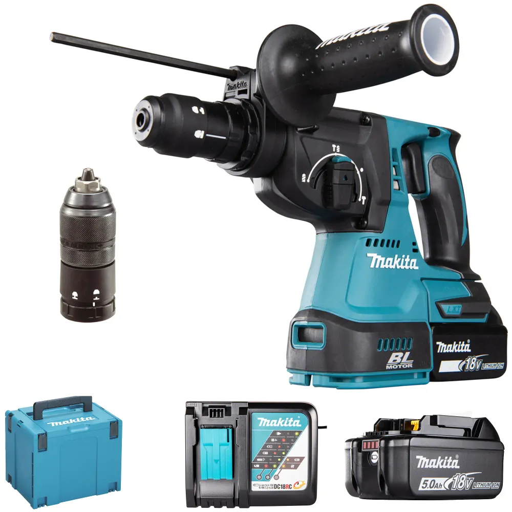 Burghiu cu ciocan Makita DHR243RTJ 18V 5Ah