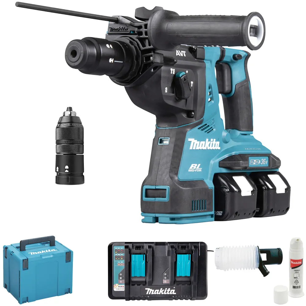 Burghiu cu ciocan Makita DHR281PT2J 18Vx2 5Ah