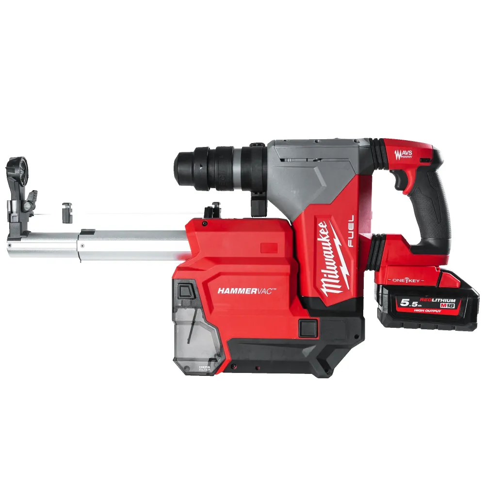 Burghiu cu ciocan Milwaukee M18 ONEFHPXDEL-552C 18V 5.5Ah