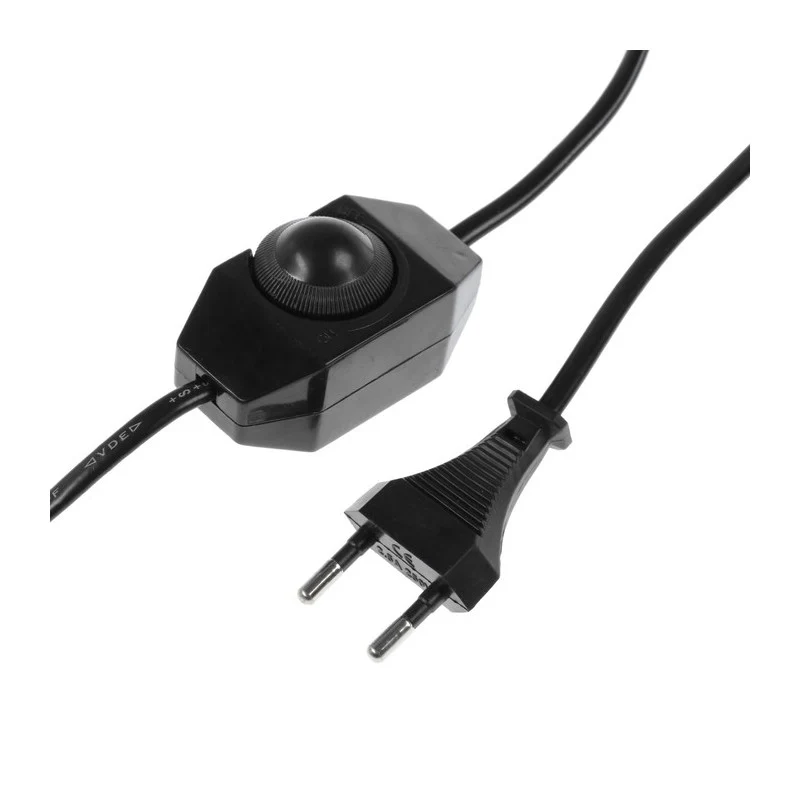 Cablu alimentare cu variator 1.5m negru