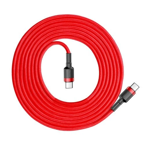 Cablu Baseus CATKLF-H09 USB-C - USB-C PD QC 60 W 2 m - roșu