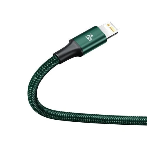 Cablu Baseus Rapid 3 în 1 USB-C/Lightning/micro USB 20W PD 1,5m - verde