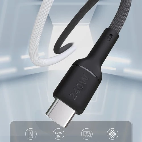 Cablu Dudao L9C Max 240W PD USB-C 1,2 m - Negru