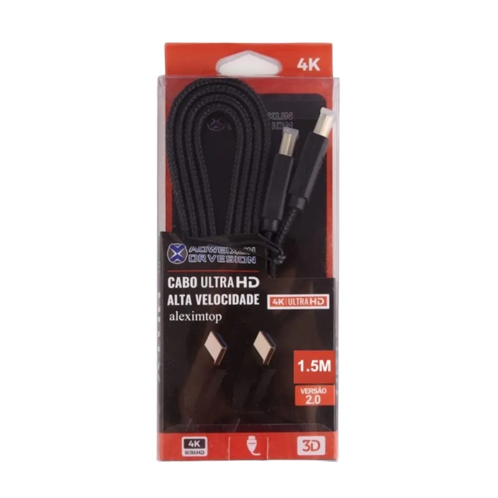 Cablu hdmi plat UltraHD 4K 1.5m