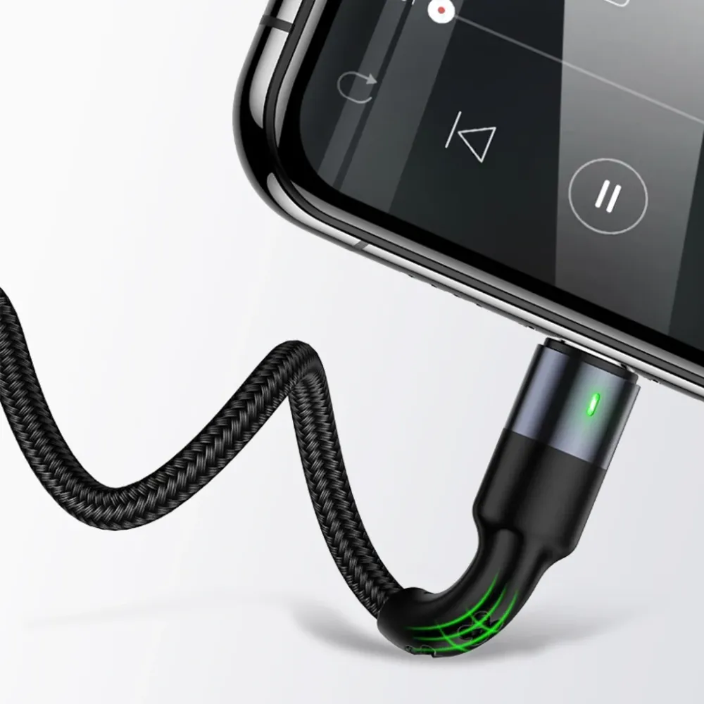 Cablu de incarcare împletit 3 în 1 USAMS, Lightning - USB-C - Micro USB, 5V, 1.2m