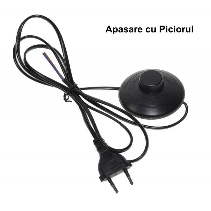 Cablu cu intrerupator de picior 1.5m negru