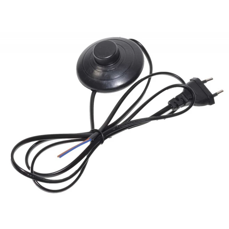 Cablu cu intrerupator de picior 1.5m negru