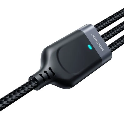 Cablu Joyroom S-A18 3în1 USB-/Lightning/USB-C/micro USB 0,3m - negru