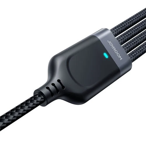 Cablu Joyroom S-A18 4-în-1 USB- către diverse, 1,2 m - negru