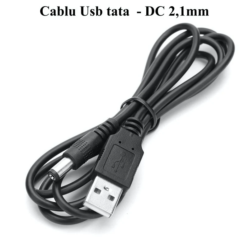 Cablu USB tata mufa 2.1DC tata 0.6m