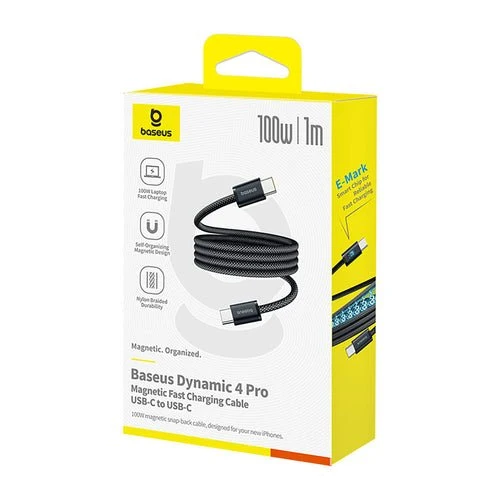 Cablu USB-C Baseus Dynamic 4 Pro 100 W 1 m - Negru