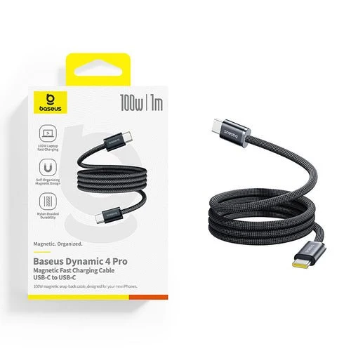 Cablu USB-C Baseus Dynamic 4 Pro 100 W 1 m - Negru