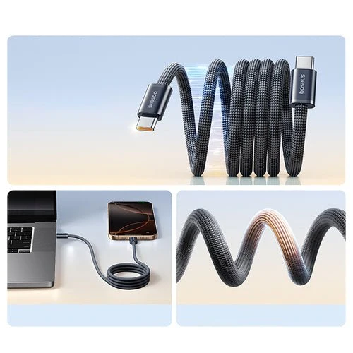 Cablu USB-C Baseus Dynamic 4 Pro 100 W 1 m - Negru