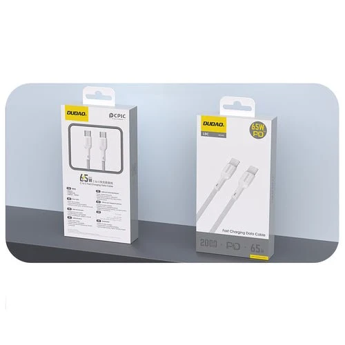 Cablu USB-C Dudao L9C 65 W - 2 m - Alb (40 caractere)