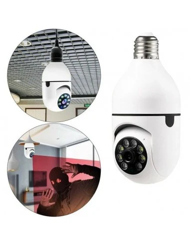 Cameră IP Wi-Fi cu Iluminare Smart E27, 1080p, 360°, Audio Bidirecțional engross