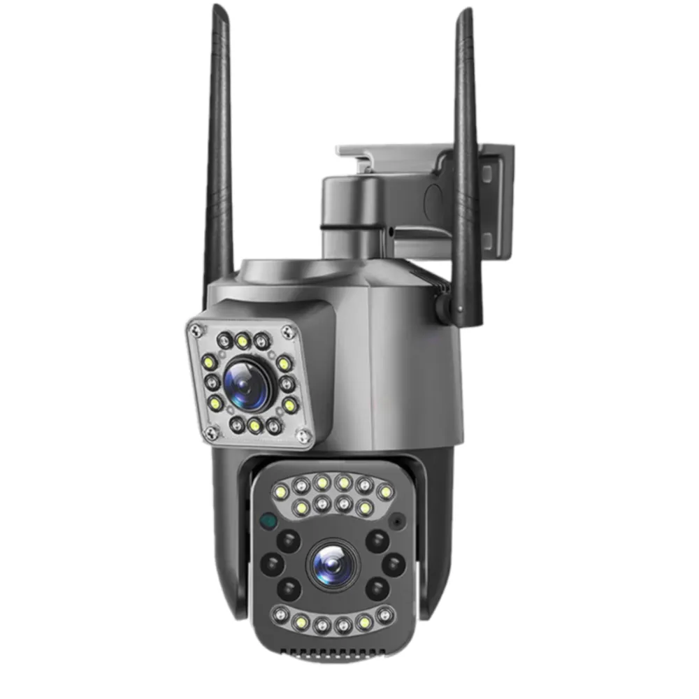 Camera supraveghere de exterior rotativa ultra HD bidirectionala
