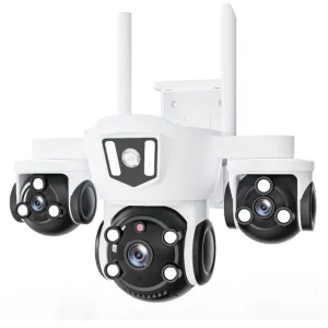 Camera de supraveghere cu 3 lentile