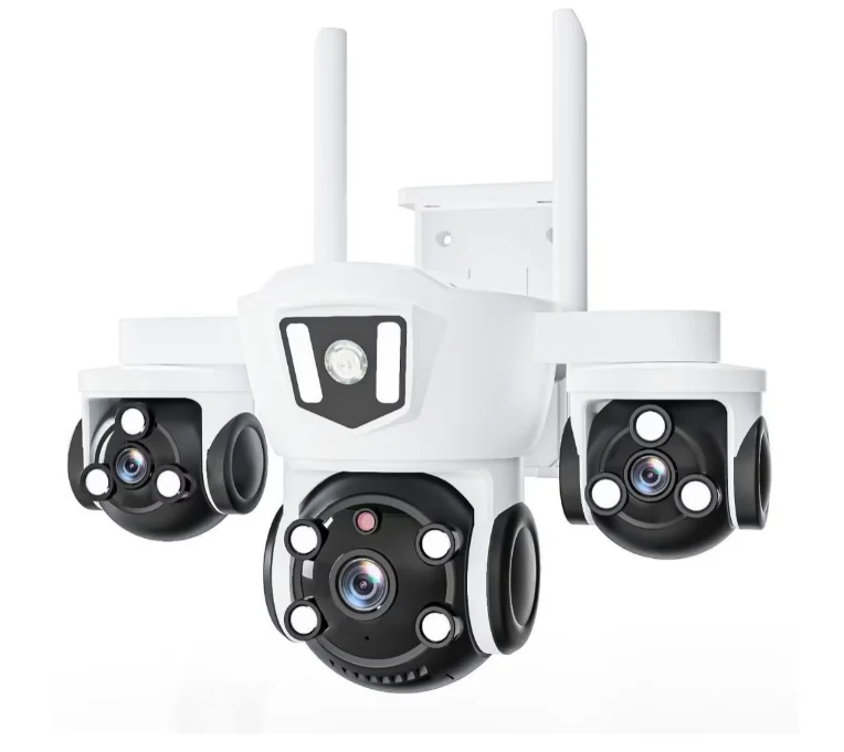 Camera de supraveghere cu 3 lentile