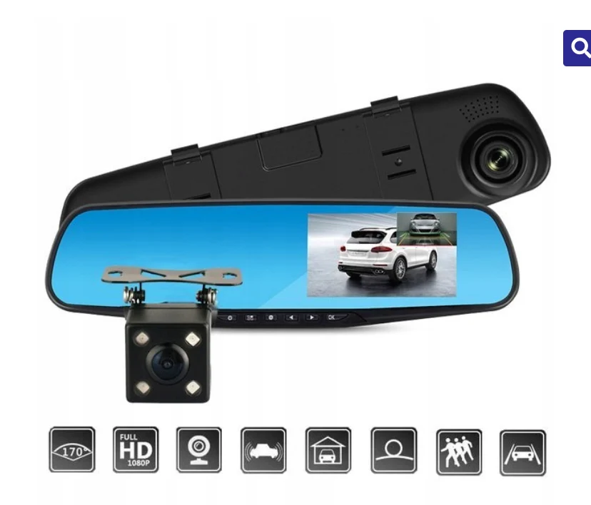 Camera video auto cu oglinda si camera marsarier