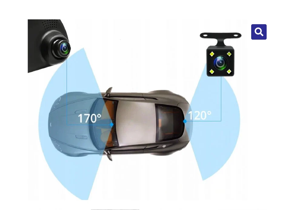 Camera video auto cu oglinda si camera marsarier