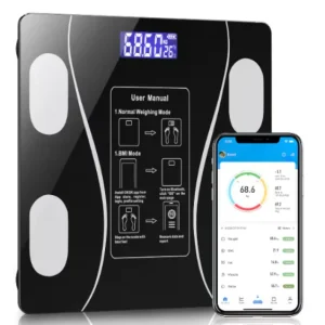 Cantar Inteligent, Conexiune Bluetooth, Ecran Afisaj LCD, Masoara Indicii Corporali