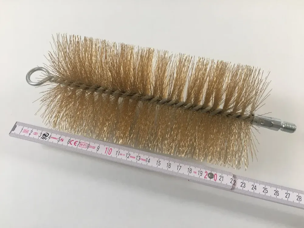 Cap de perie 100mm conductă Firu de oțel perie cu fir extern M10