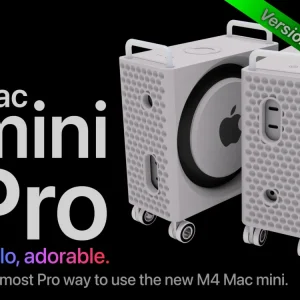 Carcasă decorativă tip Mac mini Pro pentru M4 Mac mini