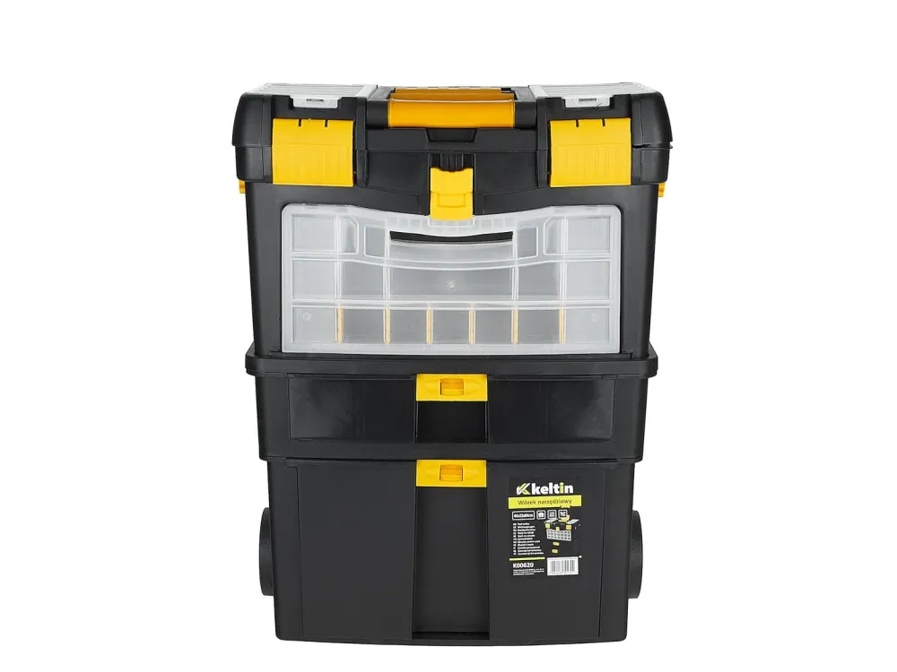 Carucior pentru scule cu organizator detasabil din plastic, Keltin K00620