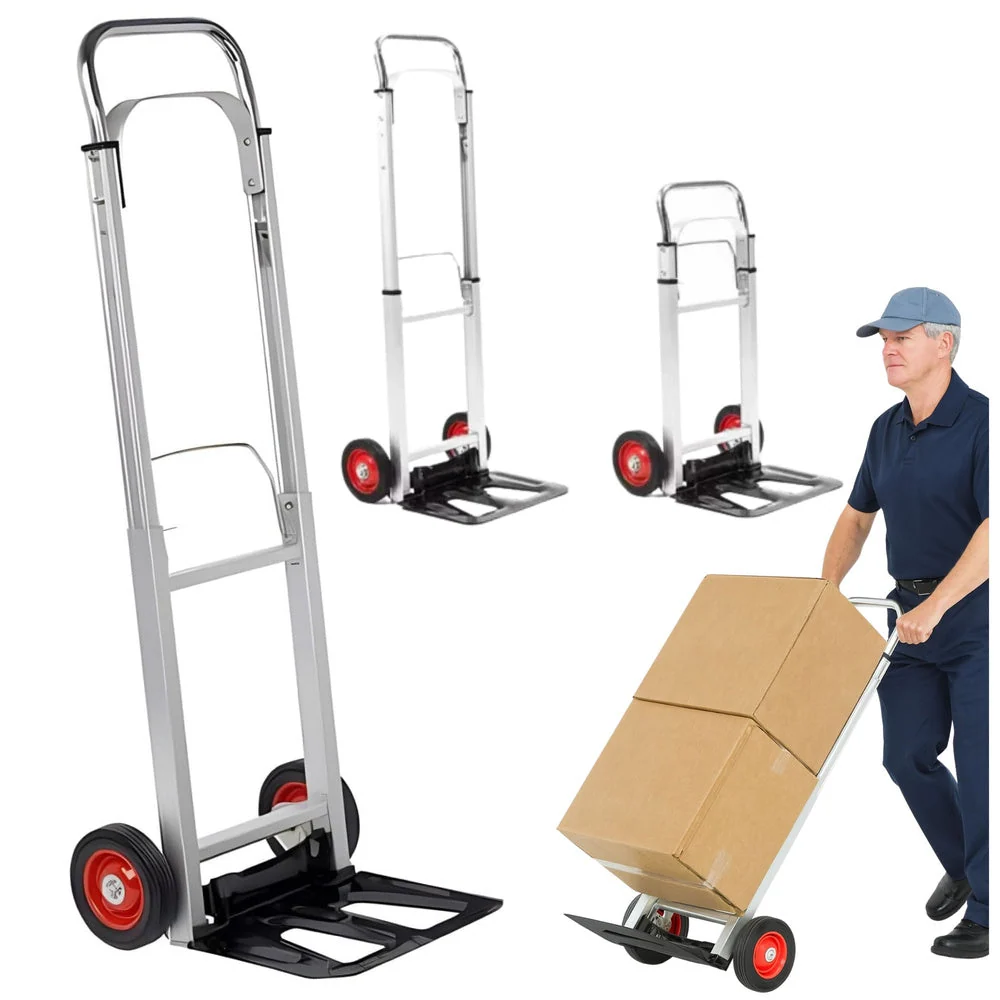 Carucior pliabil pentru marfa, capacitate maxima 90 kg, Lean 26578