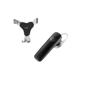 Casca bluetooth pentru telefon + Suport auto universal telefon