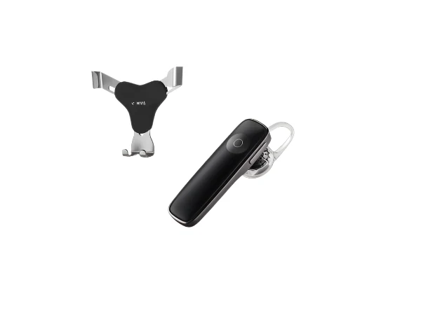 Casca bluetooth pentru telefon + Suport auto universal telefon