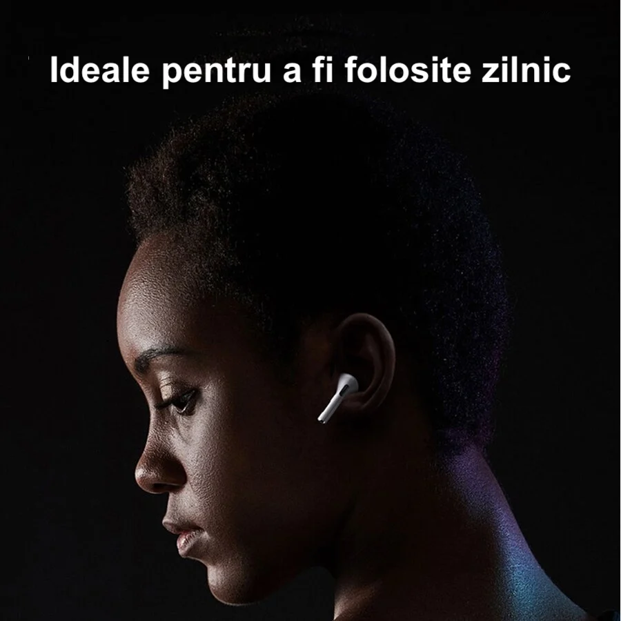 Casti wireless bluetooth 5.0 cu touch si microfon incorporat