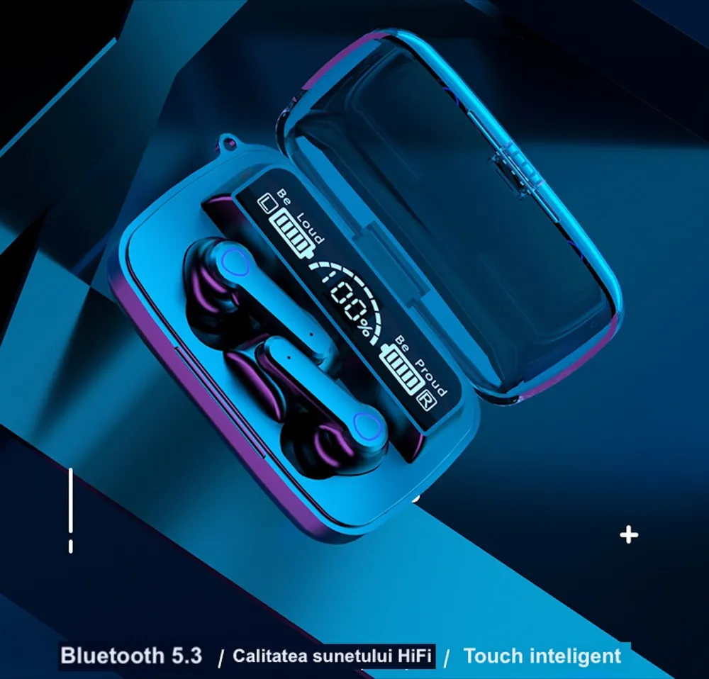 Casti wireless V5.3 Android si iOS