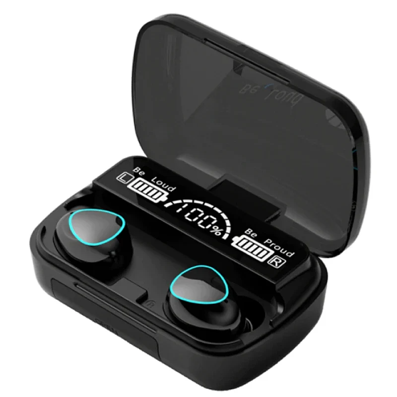 Casti wireless v5.3 TWS cu Bluetooth si display