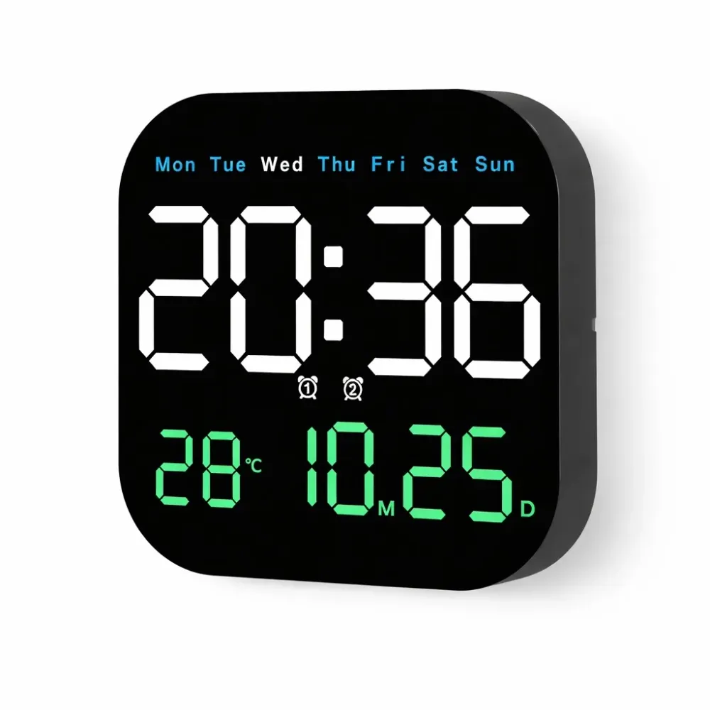 Ceas de perete digital cu led