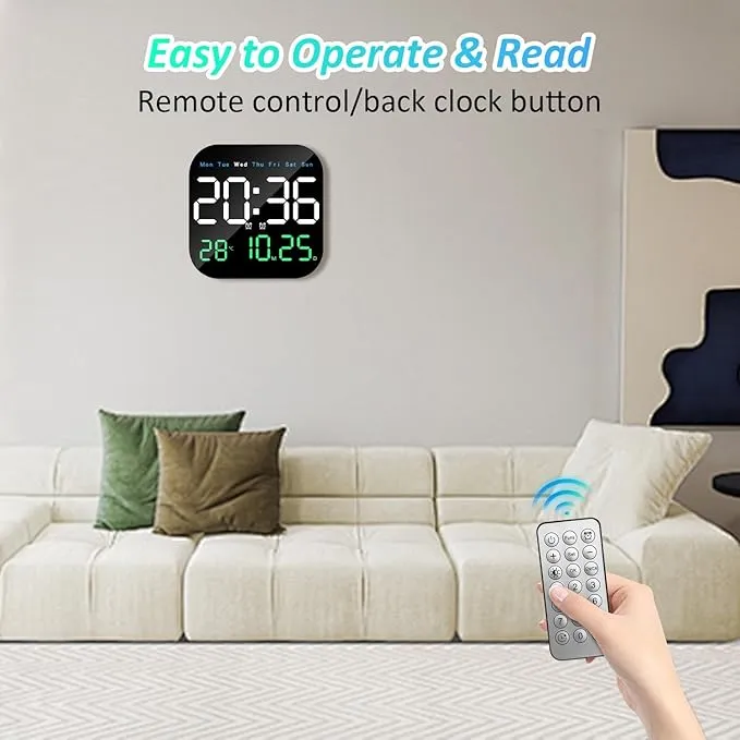 Ceas de perete digital cu led