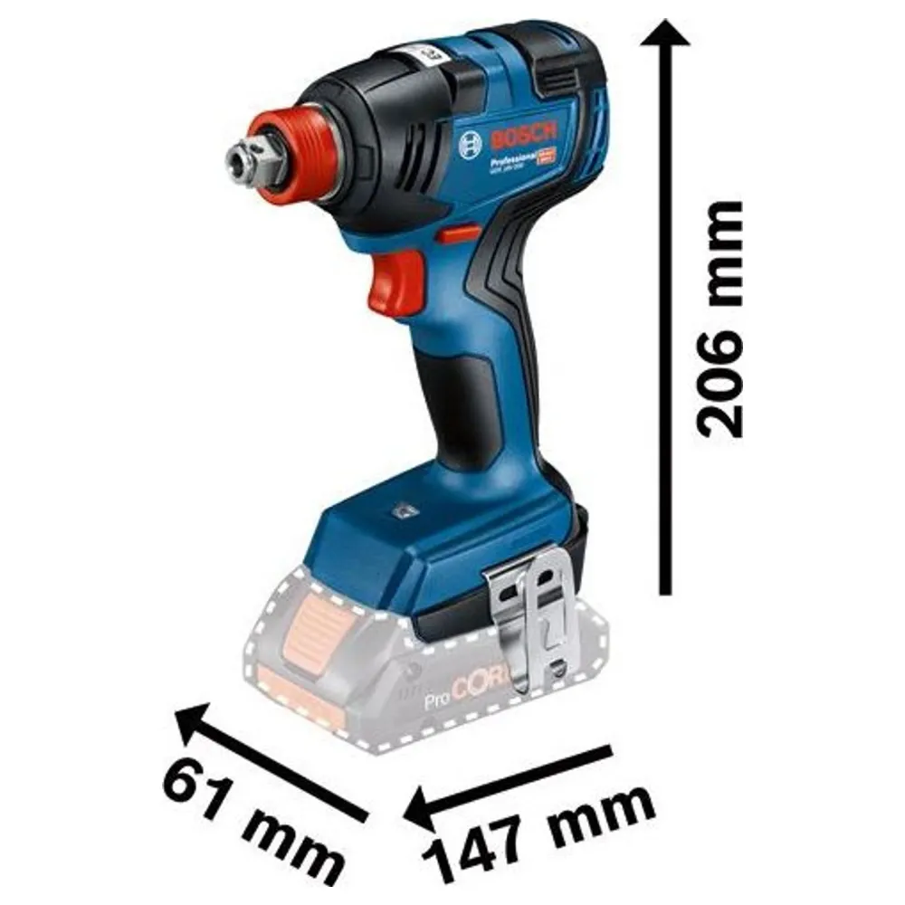 Cheie de impact Bosch GDX 18V-200 PRO 18V 4Ah