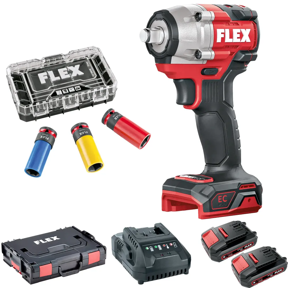 Cheie de impact Flex 18 V IW 1/2" 400 EC 18V 2.5Ah